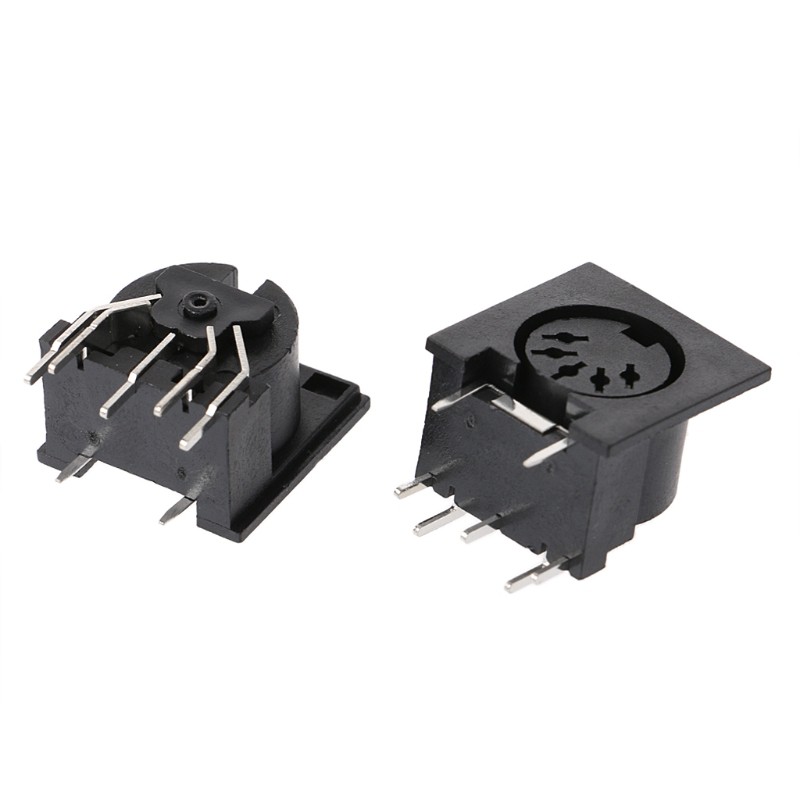 Set 10 Đầu Nối Female Din5 Din 5-pin Jack Ds-5-01 Midi