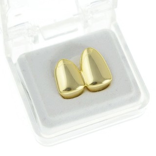 Grillz 2 răng mạ vàng 14K