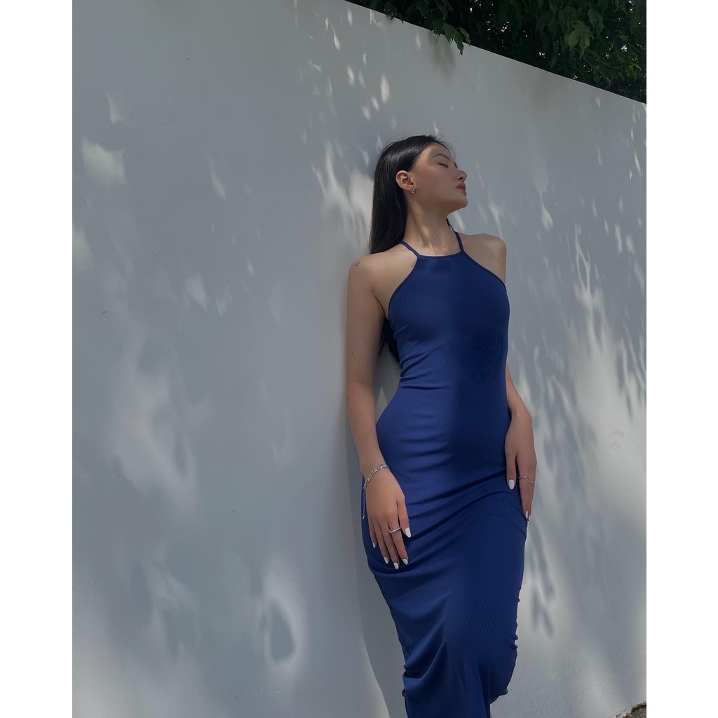 Đầm Thun Gân Lưng Cách Điệu - EDINI - D1489