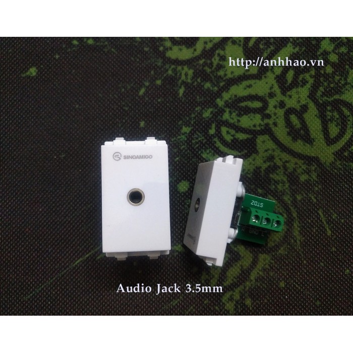Nhân, hạt ổ cắm Micro Jack 3.5, jack 6.5mm lắp mặt panasonic âm tường, âm bàm, âm sàn