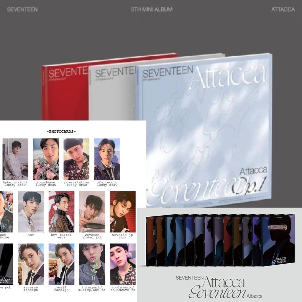 [SIÊU RẺ] ATTACCA - Seventeen mới nguyên seal kèm card benefit (Jeonghan, Hoshi, Mingyu, Joshua)