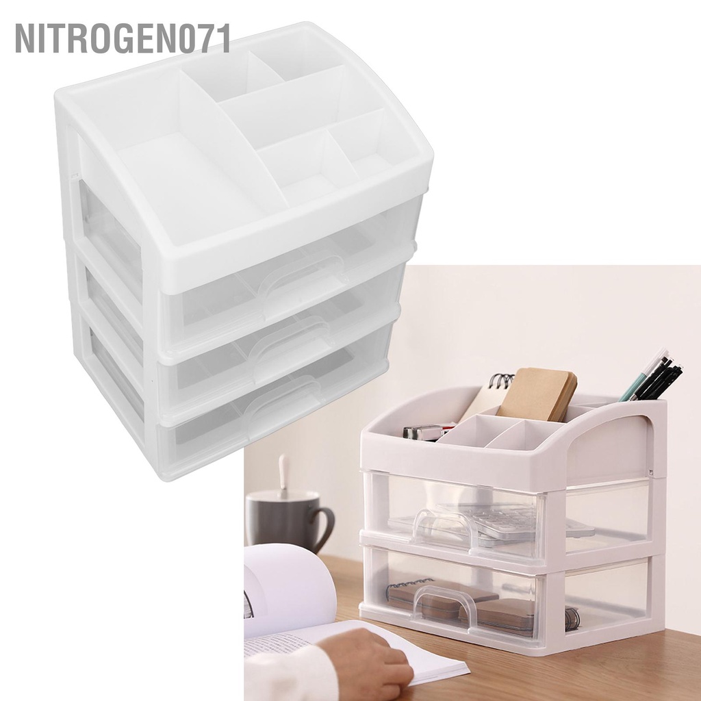 Ngăn Kéo Đựng Đồ Trang Điểm / Đồ Trang Điểm 3 Lớp Dạng Ngăn Kéo 3 Lớp Màu Trong Suốt Chống Bụi