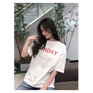 Áo thun nữ tay lỡ form rộng monday