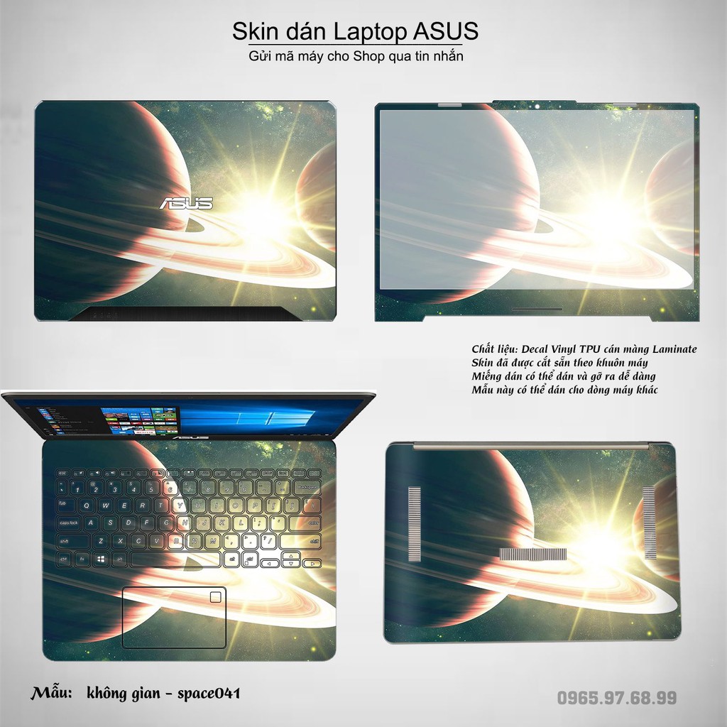 Skin dán Laptop Asus in hình không gian _nhiều mẫu 7 (inbox mã máy cho Shop)