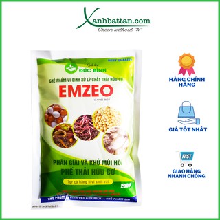 Men vi sinh Emzeo Khử mùi hôi phân cá, ủ đậu tương và rác thải sinh hoạt 200 gram