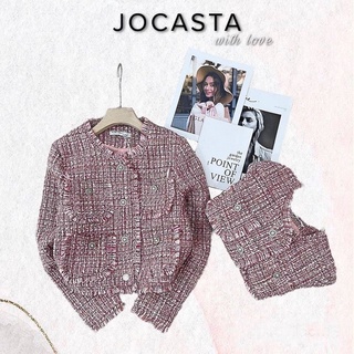 Áo khoác tweed dạ Jocasta - Hàng quảng châu cao cấp QCCC