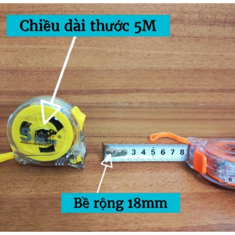 THƯỚC KÉO LỖ BAN 2 MẶT CAO CẤP YELANG / Chất liệu thép không gỉ - Vỏ nhựa cứng trong suốt thẩm mỹ