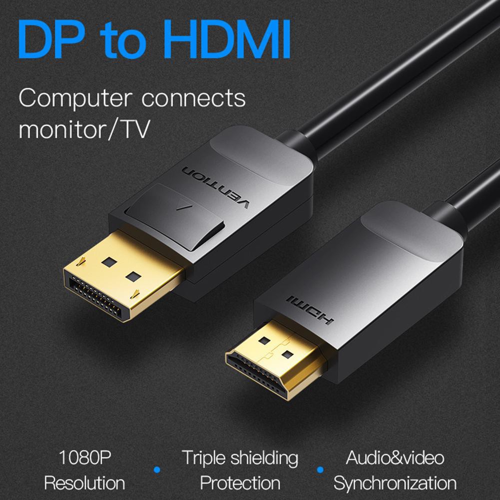 Vention Display Port HDMI Cable 1080P DP to HDMI Adapter Converter Wire