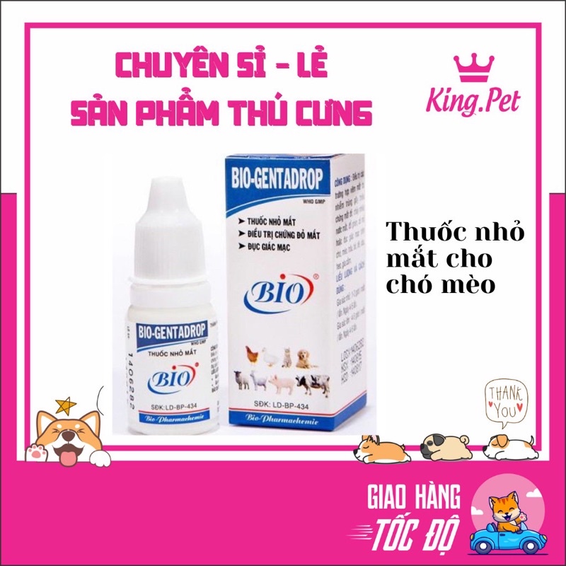 [Mã PET50K giảm Giảm 10% - Tối đa 50K đơn từ 250K] Nhỏ mắt Bio cho chó mèo