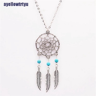 vòng cổ Mặt Dreamcatcher Đính Đá Ngọc Lam