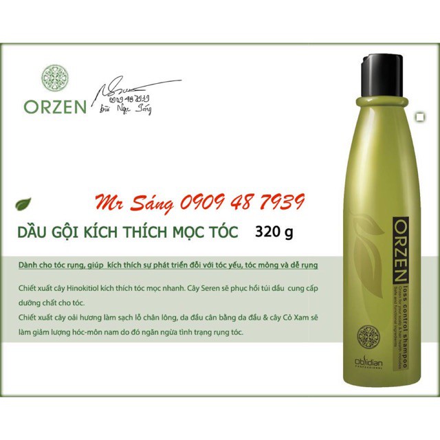 Dầu gội kích thích mọc tóc Orzen Loss Control Shampoo 320ml