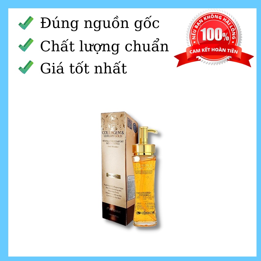 Serum trắng da ⚡HÀNG LOẠI 1⚡ Serum vàng 24k Luxury Gold chống lão hóa 3W Clinic Hàn Quốc 150ml