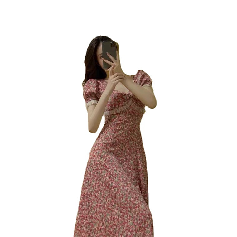 Đầm Dài Dáng Ôm Thời Trang Mùa Hè Hàn Quốc Cổ Điển Dành Cho Nữ