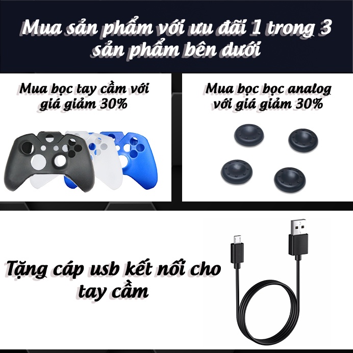 Tay cầm xbox one s chính hãng màu Sport Red, tay cầm chơi game xbox tặng kèm cáp