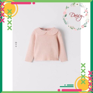 Áo len Zara cổ sen bé gái