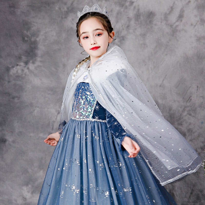 Áo Choàng Hóa Trang Công Chúa Elsa 10mk Cho Bé Gái | BigBuy360 - bigbuy360.vn