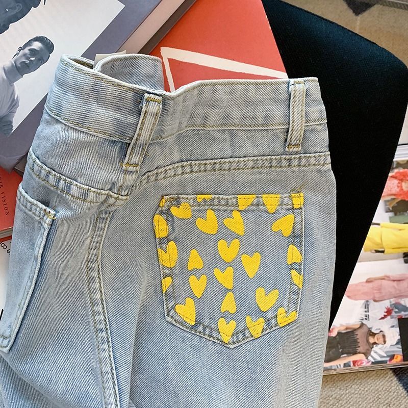 Quần Short denim Lưng Cao Ống Rộng Thời Trang Mùa Hè Dành Cho Nữ