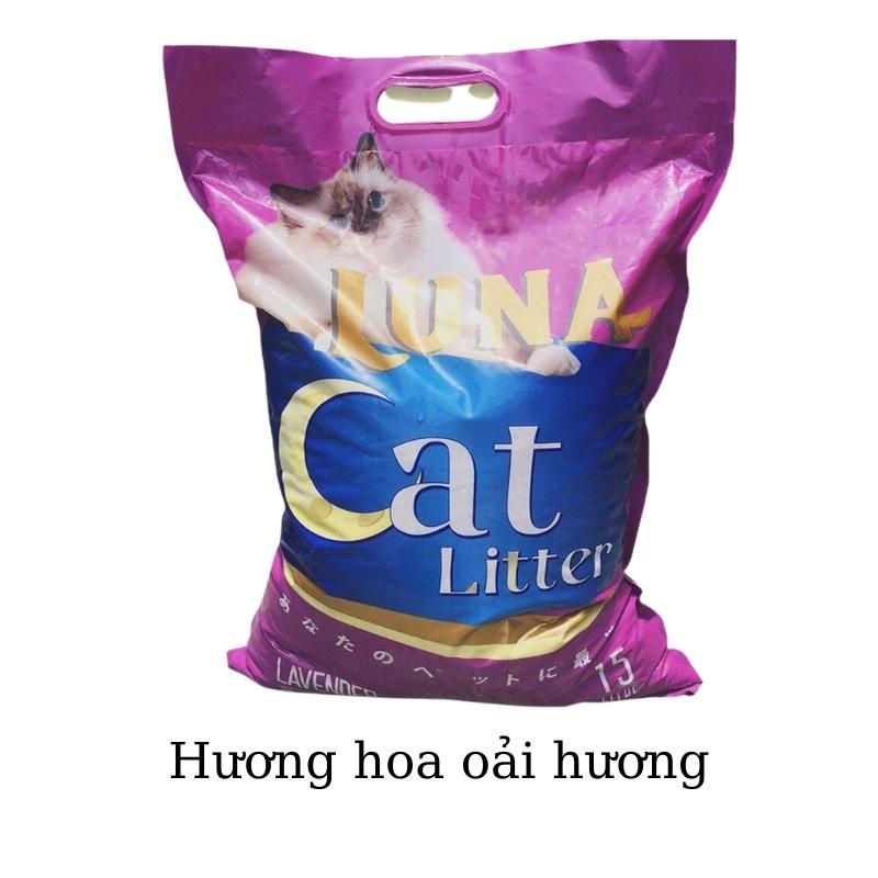 Cát vệ sinh cho mèo Luna Litter túi 8L-familypetshop.vn