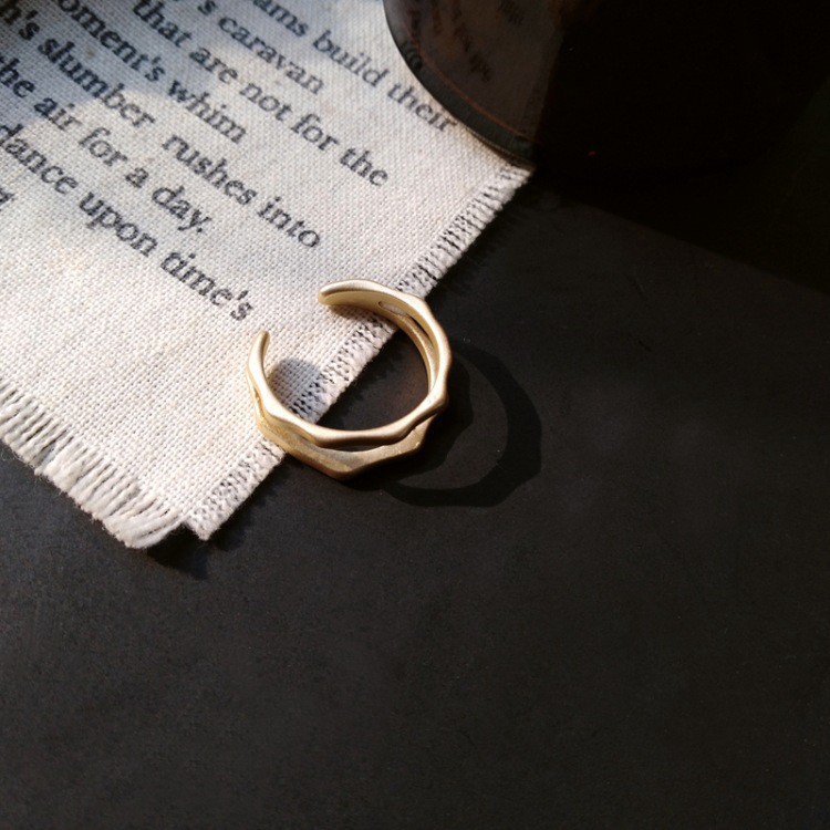 Nhẫn Hai Lớp Phong Cách Retro C58