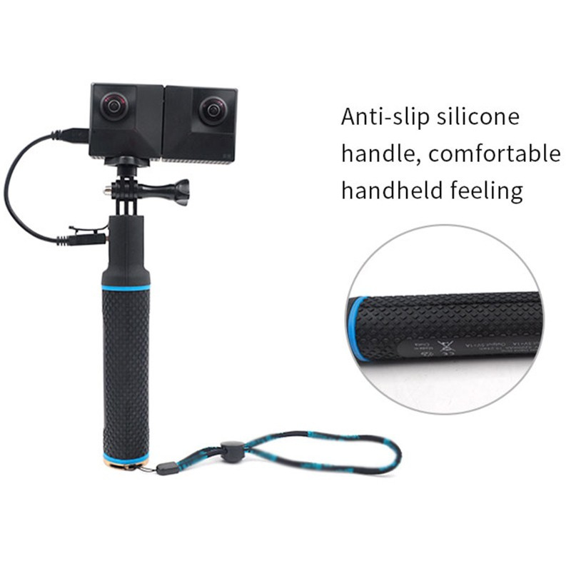 [SPM]Practical Grip DC5V Black Set Kit Handheld Charger Bank 5200mAH Selfie stick