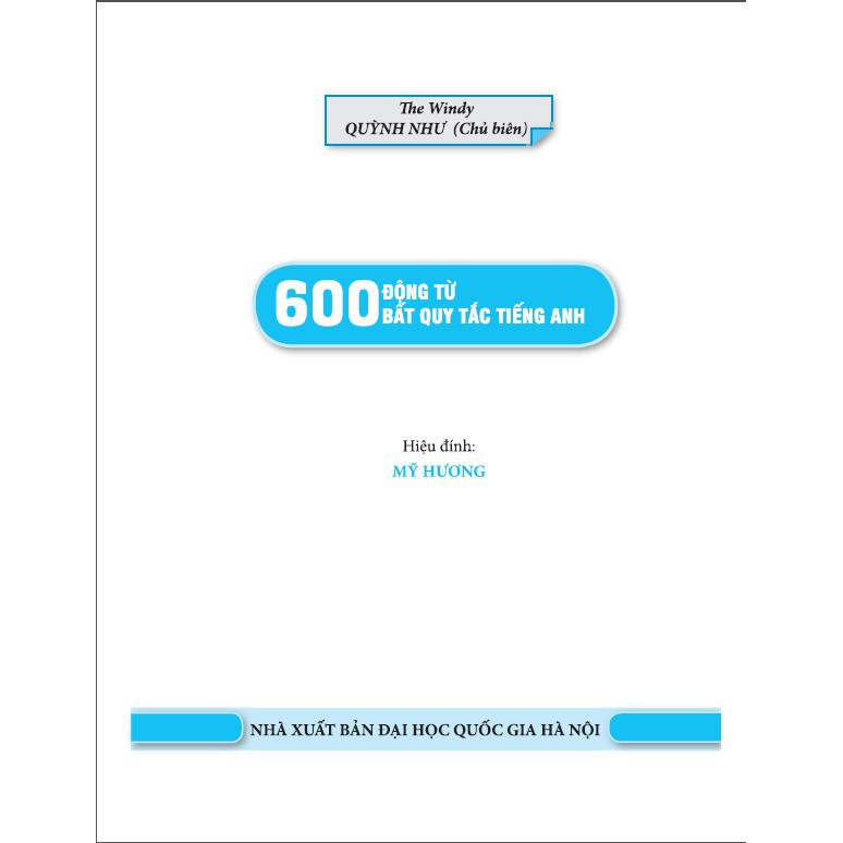 Sách - 600 động từ bất quy tắc trong tiếng Anh