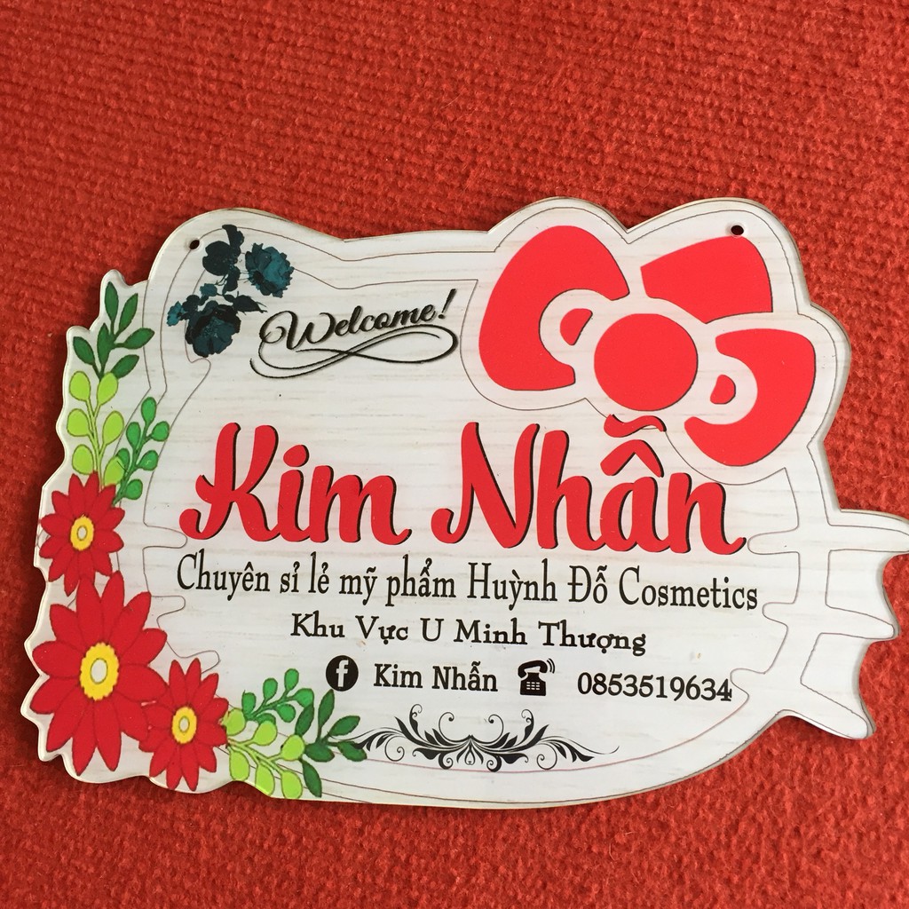 [BẢNG HIỆU MICA DECOR SHOP] - Thiết kế theo yêu cầu - Mẫu Kitty xinh xắn