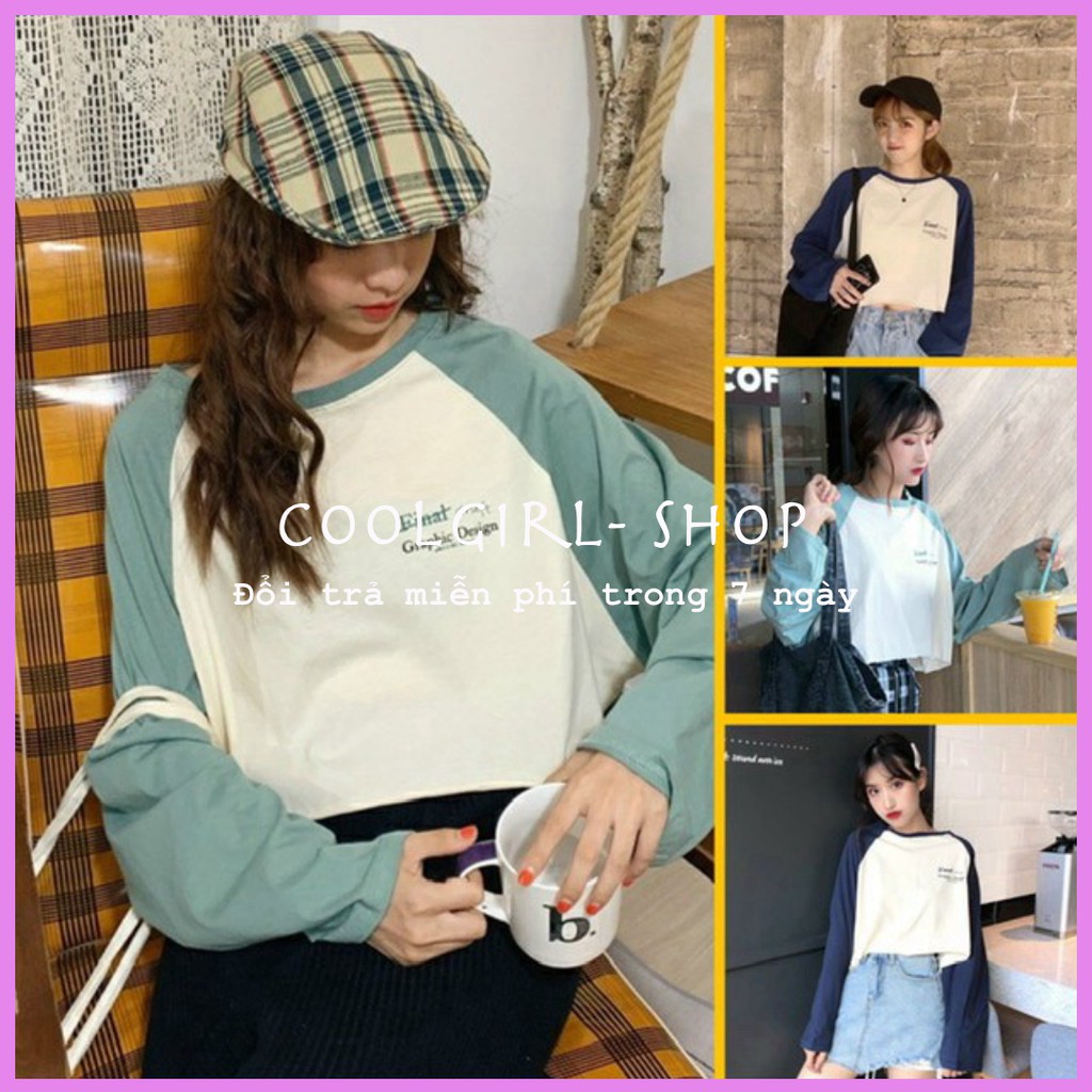 ÁO CROPTOP FOM RỘNG TAY DÀI | BigBuy360 - bigbuy360.vn