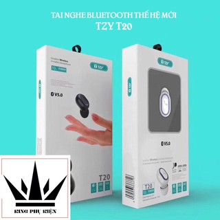 Tai nghe không dây bluetooth chính hãng tzy - t20 thế hệ mới hình hạt đậu - bluetooth v5.0