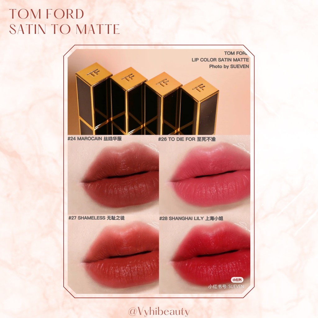 Son thỏi Tom Ford Satin to Matte full size