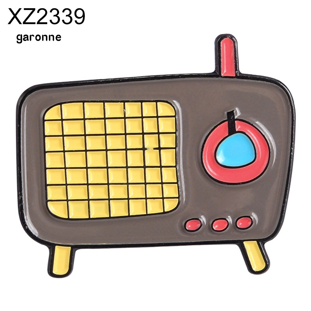 Ghim cài áo họa tiết radio đáng yêu thời trang