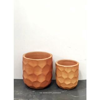 Chậu Đất Nung - Hoa văn 14x14cm (Inbox để chọn hoa văn)