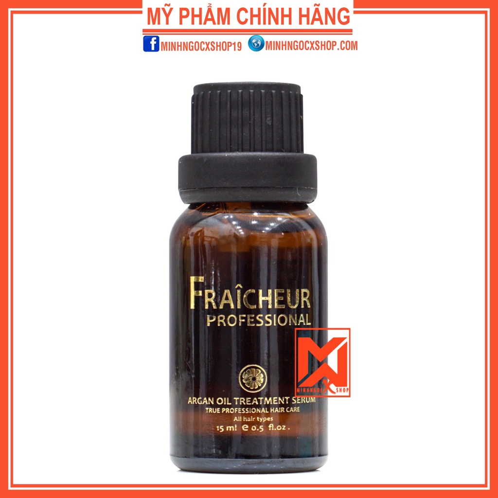 Tinh dầu dưỡng tóc phục hồi chuyên sâu FRAICHEUR ARGAN OIL TREATMENT SERUM 15ml