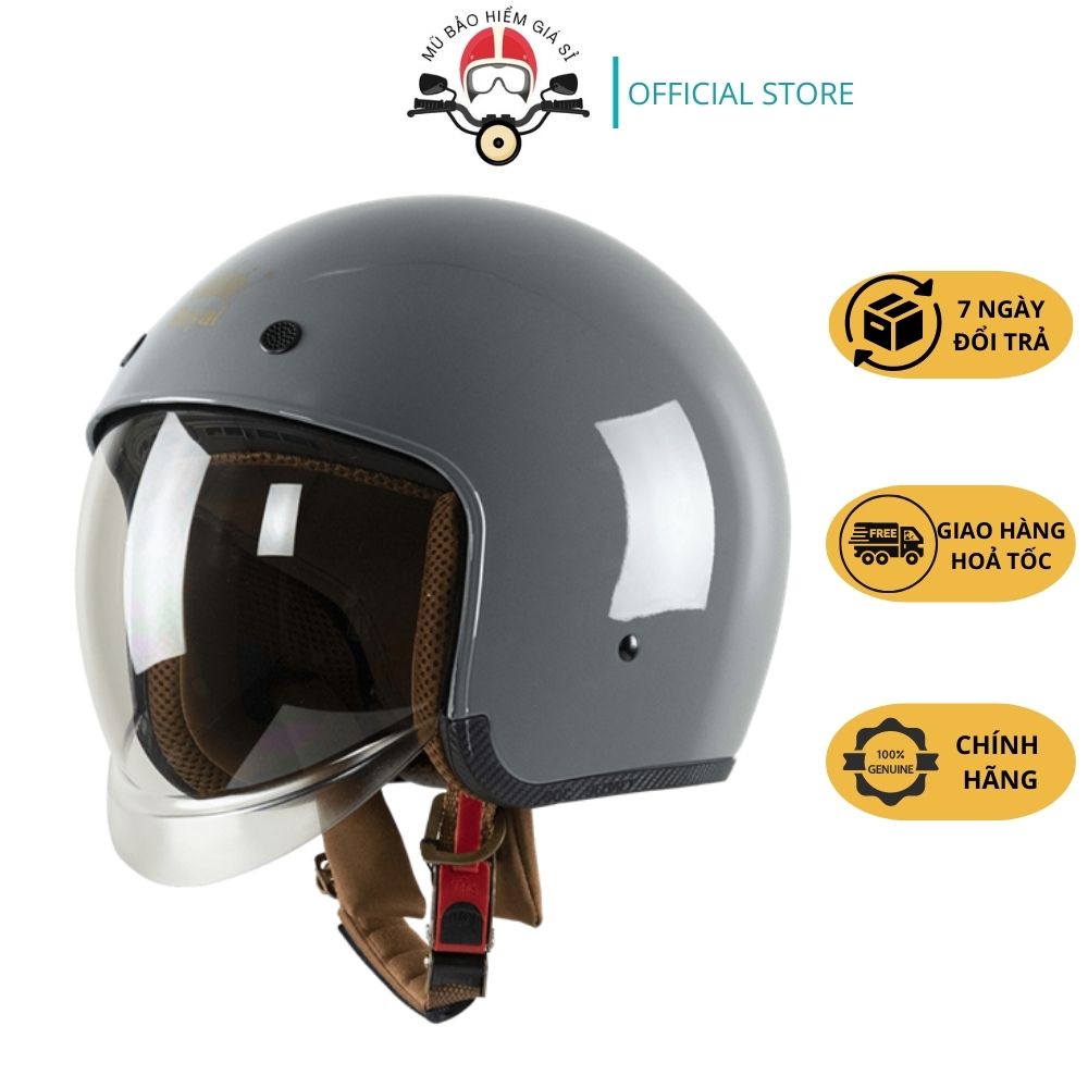 MŨ NÓN BẢO HIỂM 3/4 ROYAL M139 KÍNH ÂM - SIZE(M,L,XL) CHÍNH HÃNG ROYAL DÀNH CHO NAM NỮ