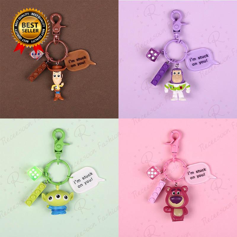 Toy Story Keychain Woody Buzz Lightyear Pendant Keyring Children Gifts Kids Birthday Gift