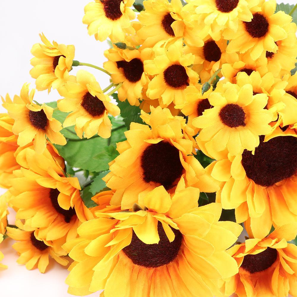Bó Hoa Hướng Dương Vàng Giả 13 / 20 Bông Trang Trí