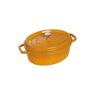 Nồi gang oval Staub Đen 27cm