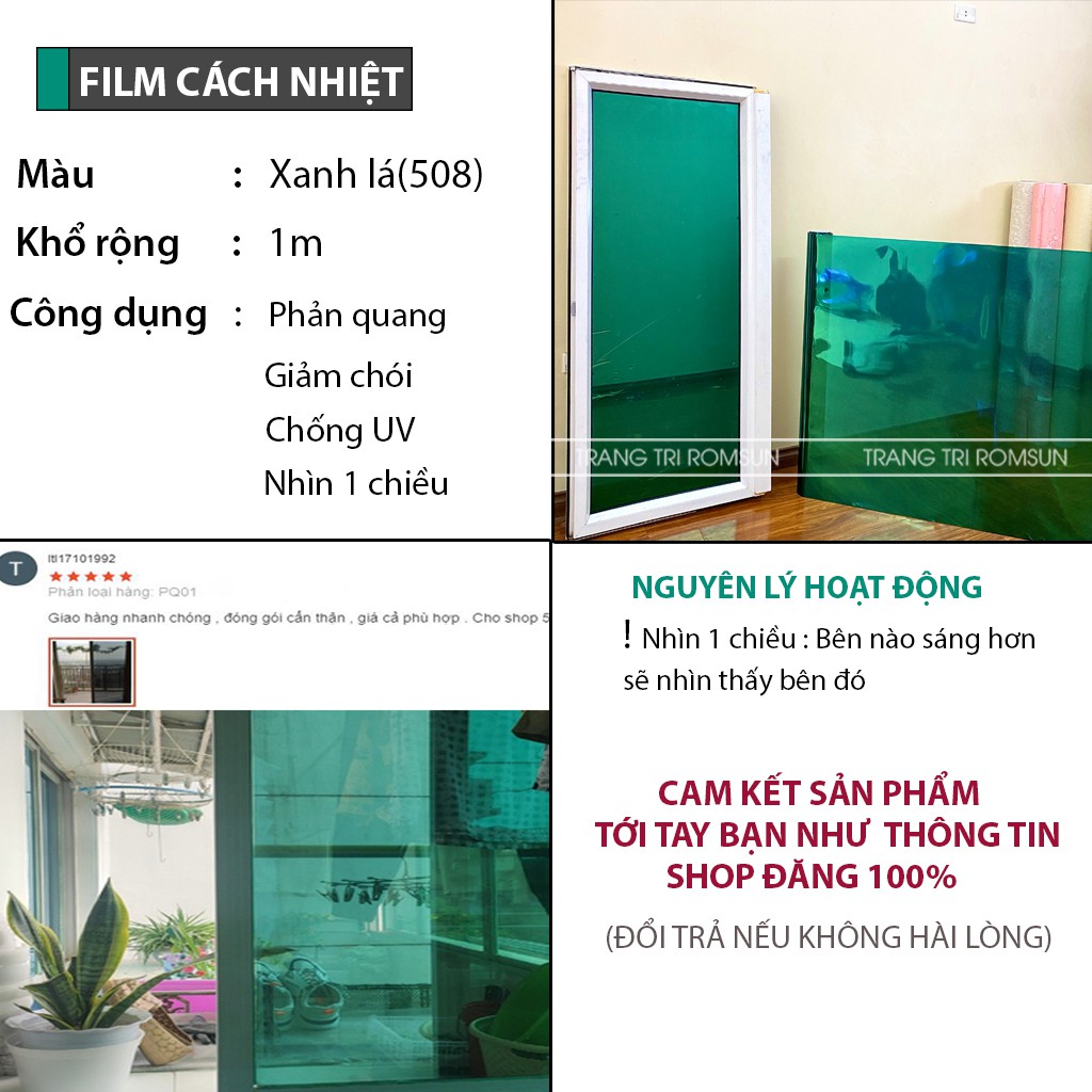 Decal dán kính chống nắng nóng UV cho cửa kính cửa sổ, Giấy dán kính decan chống nhìn trộm phòng ngủ phản quang SPCL-PQ | BigBuy360 - bigbuy360.vn