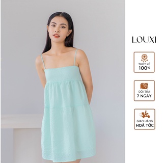 LOUXI - Đầm hai dây babydoll form ngắn Noze Dress