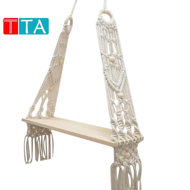 Giá Đỡ Dây Tua Rua Bằng Gỗ Treo Tường Trang Trí Phong Cách Bohemian