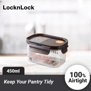Hộp nhựa bảo quản thực phẩm để tủ lạnh có khóa 4 cạnh kín hơi lock&lock bisfree modular lbf402