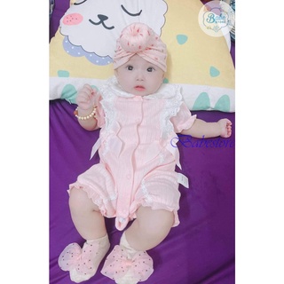 Bộ body hồng có nơ