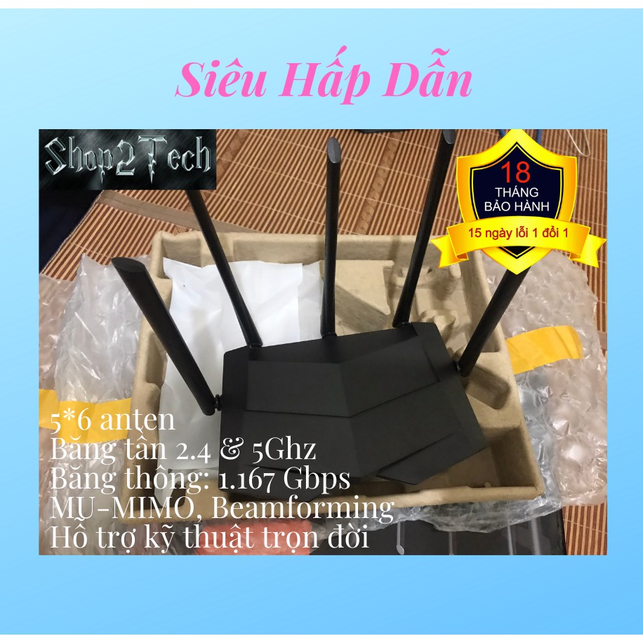 Thiết bị phát wifi Tenda AC11 1200Mpbs, hàng nhập mới 100%, giao diện tiếng anh