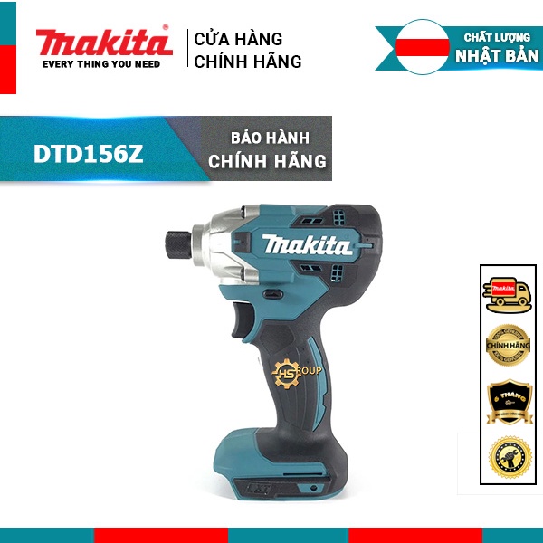Máy bắn vít Makita dùng pin 18V DTD156Z | Máy vặn vít Makita chính hãng