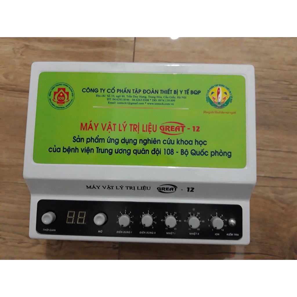 [CHÍNH HÃNG] ⭐Máy Vật Lý Trị Liệu GREAT 12 - Bộ Quốc Phòng - Doctor Home New