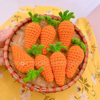 Móc khoá 🥕 củ cà rốt bằng len, quà tặng handmade ý nghĩa