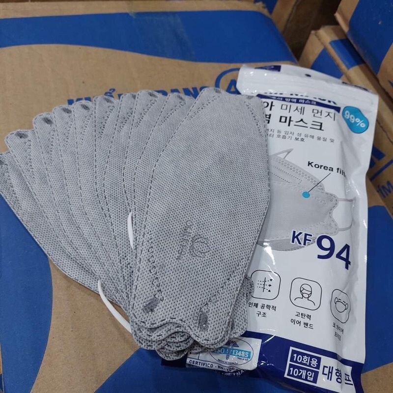 KHẨU TRANG 4D KF94 THÙNG 300 CÁI (có màu đen) | BigBuy360 - bigbuy360.vn