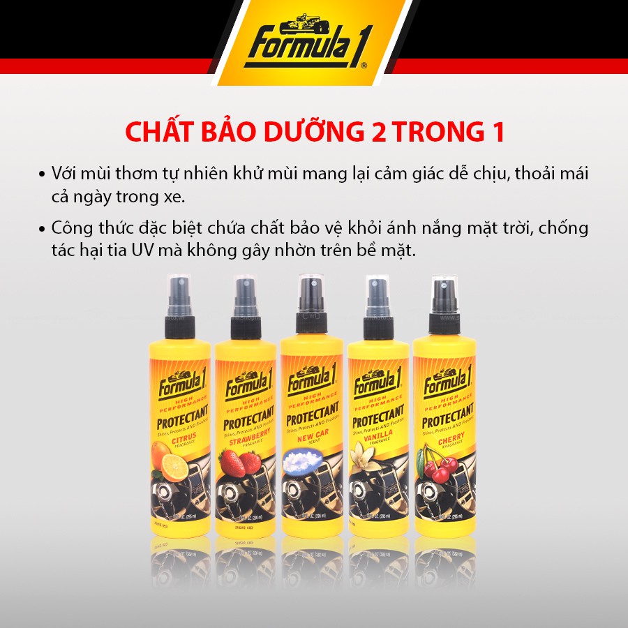 [Mã BMINC50 giảm 10% đơn 99k] Chất Bảo Dưỡng 2 Trong 1 Hương Cherry FORMULA 1 615049 295ml Nhập Khẩu Chính Hãng