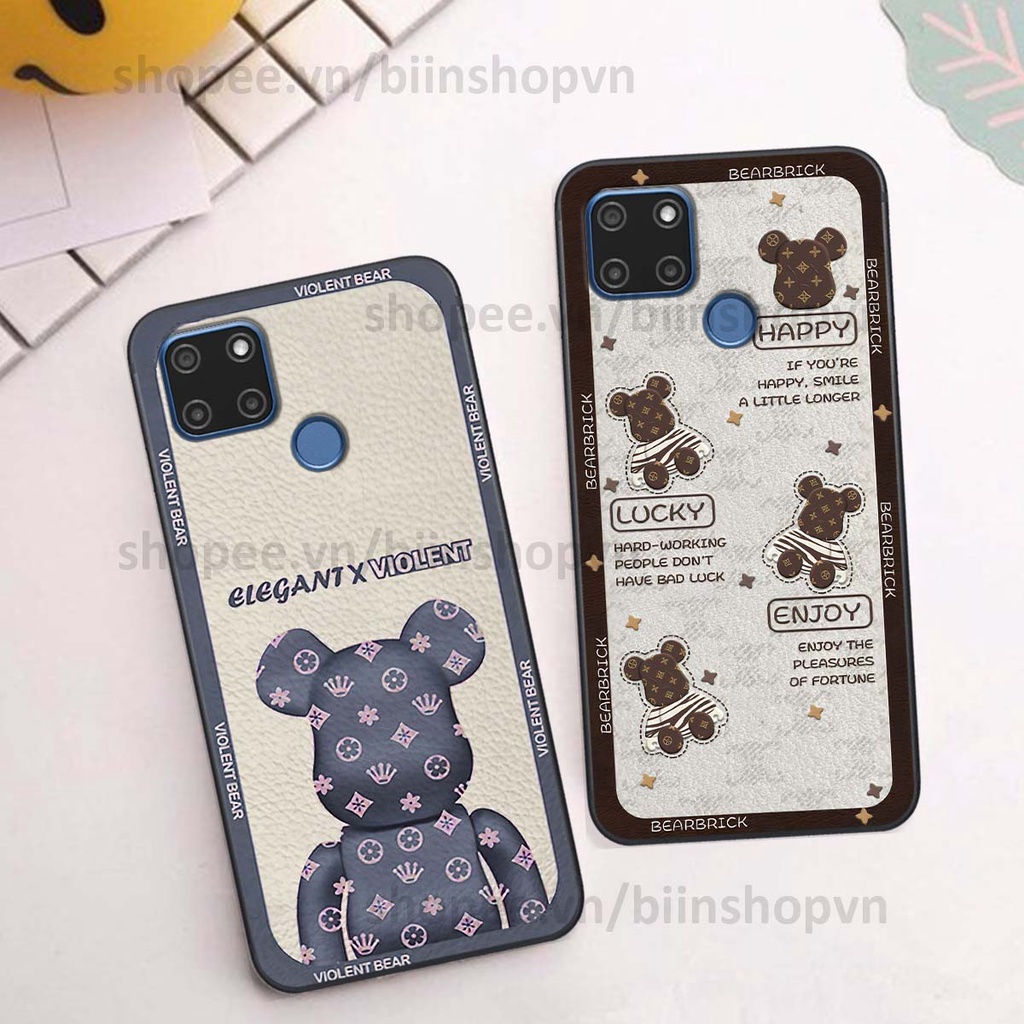 Ốp Realme C12 / C15 hình gấu bear brick đẹp độc lạ, thời trang, cá tính