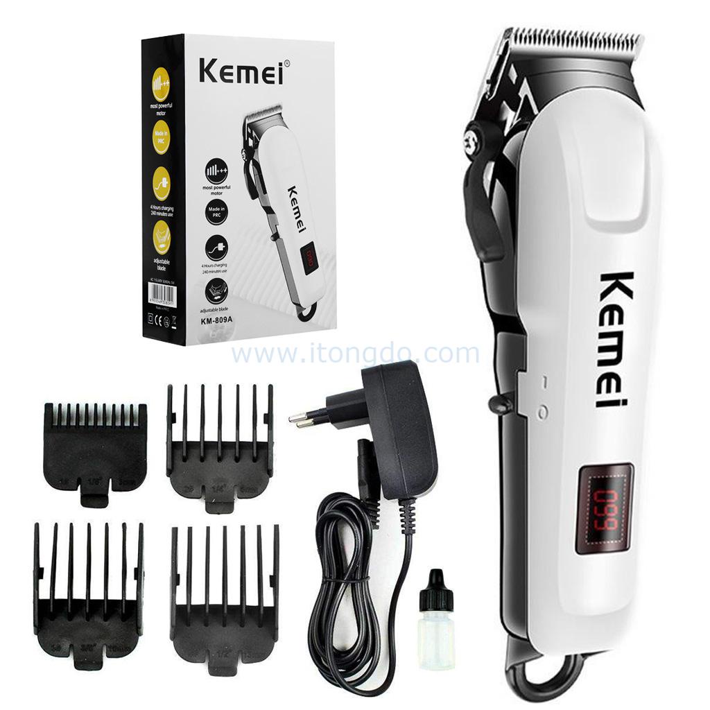 Tông đơ cắt tóc chuyên nghiệp chính hãng Kemei km809A - tông đơ cắt tóc gia đình tiện lợi