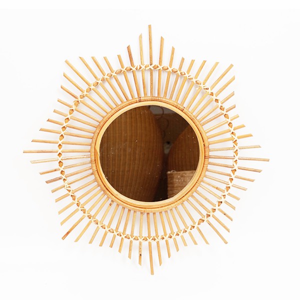 Gương mây treo tường - Gương song mây (60*30cm) - Rattan mirror